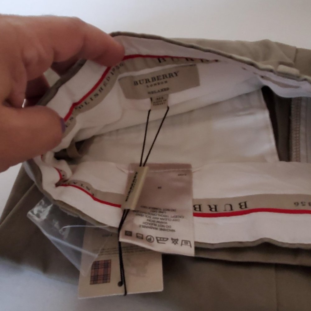 Burberry Men Pants, Khaki color, New with Tags